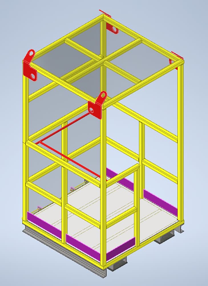 Forklift man basket