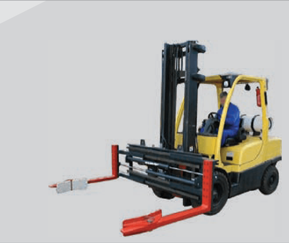 Fork positioner with drum pads