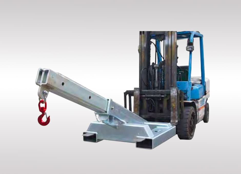 Slip-on mechanical forklift attachment