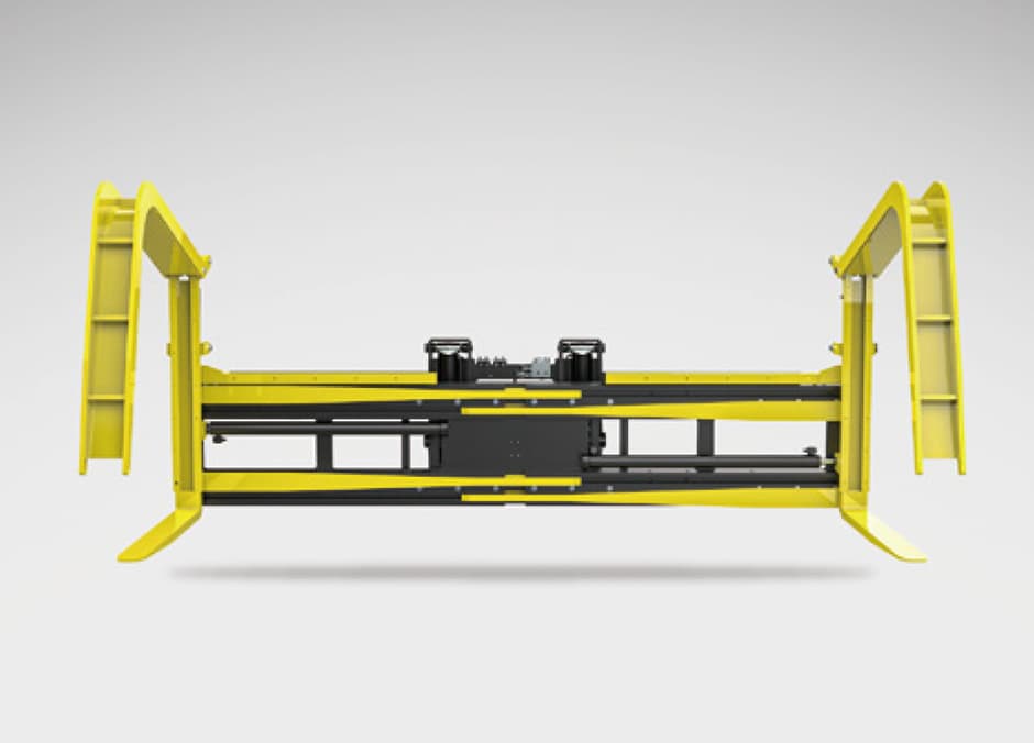 Forklift pipe handler clamp