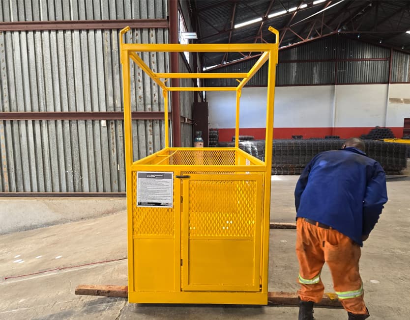 Forklift safety cage